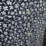 Lands' End Navy White Daisy Shirt Dress Small Photo 3