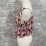 J.Crew Ruffle tie-shoulder tank top in summer garden floral Photo 2