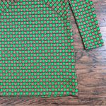 Anthropologie Maeve • Jacquard Shift Mini Dress green orange dots retro mod Photo 5