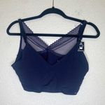 Nautica Intimates Navy Blue Laser Cut Bra NWT Sz XL Lace Removable Pads Women’s Photo 0