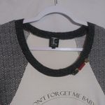 Tricot Chic Knit Cream and Black Long Sleeve Graphic Top Odd Art Luxury Size 10 Photo 1