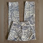ZARA Women’s Swirl Jeans Size 0 Blue White Pants Straight Leg Photo 3