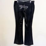Juicy Couture 🔥 OG Bling Velour Tracksuit Hoodie & Pants Liqourice Black LARGE Photo 6