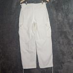 TNA Greenwich pant high waisted cargo pant women's size 4 White Photo 3