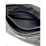 Prada Vitello Daino Black Pebbled Grained Leather Shoulder Bag with card Photo 11
