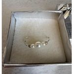 Dainty Silver Pearl Necklace Photo 1
