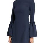 Likely  Valentina Mini Dress Blue Size 2 Long Sleeve Flare Sleeve Ruffle A-Line Photo 0