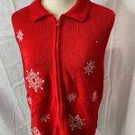 Blair vintage Christmas sweater vest medium Photo 0
