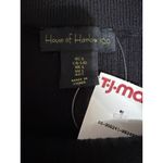House of Harlow 1960 Black Ribbed Pencil Skirt Size Large Side Slit Mid Length Photo 4