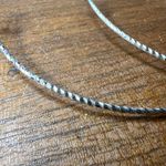 Womens Large Hoop Fashion Earrings Post Silver Photo 4