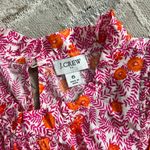 J.Crew  Tiered Ruffle Midi Dress 6 Pink White Orange Photo 12