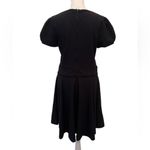 NWT Red Valentino szXL LBD with puff sleeves banded waist a bow and lacy trim Black Size XL Photo 1