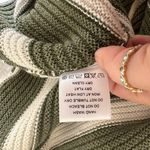 L'Academie  Drea Striped Knit Mini Skirt in Green & Ivory Photo 6