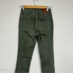Madewell  Green 9in High Rise Skinny Jeans Womens 24 Button Fly Denim Casual Photo 7