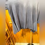 Ro & De  Blue Modal Bell Sleeve 3/4 Length Trapeze Top in Navy Size Large Photo 2