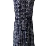 Just… Taylor Black White Jacquard Dotted Knit Fit & Flare A Photo 3