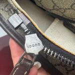 Gucci GG Supreme Monogram Medium Zippered Shopping Tote Dark Brown. Photo 13