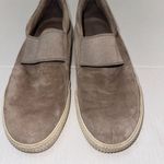 Vince . Shoes Womens 8.5 Taupe Suede Slip-On Sneakers With Elastic Band Photo 4