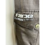 Ride Snowboards Women’s Snowboard Pants Size L Stripe Waterproof Insulated Brown Size L Photo 3
