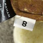 Gary Graham Dress Womens 8 Gold Black Silk Layered Raw Hems Edges Midi Art Photo 13