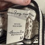 American Rag Black and White Asymmetrical Sleeveless Tank Top Photo 3