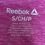 Reebok  Pink Scoop Neck Racerback Running Athletic Workout Tank Top Size S Photo 2