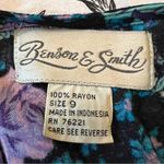 Vintage Benson & Smith Rayon Drop Waist Floral Paisley Boho Cottagecore Dress 9 Blue Size undefined Photo 9