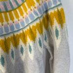 Tabitha Webb  Womens Gray Fair Isle Wool Blend Sweater XL Extra Large‎ Knit Top Photo 2