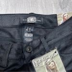 REWASH Black Suede Snakeskin Pants 1/25 Photo 4