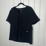 FIGS  Casma Three-Pocket Scrub Top Black Sz XL 588 Photo 3