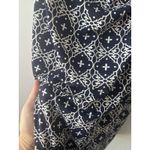 Laundry by Design  Women's Navy Geometric Wrap V-Neck 3/4 Sleeve Dress‎ Sz 4 Photo 1