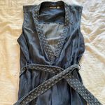 Holding Horses  Denim sleeveless blouse with front tie Photo 0