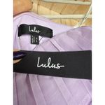 Lulus NWT  Always Remarkable Lavender Pleated Off-the-Shoulder Maxi Dress Sz XL Photo 6