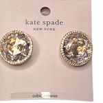Kate Spade She Has Spark Pave Round Large Stud Earrings Gold Photo 4