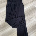 Venus Lascana For Black Spaghetti Straps Jogger Beach Jumpsuit Size Medium Photo 1