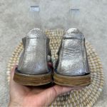 A.S.98 Women’s Reiley Leather Sandal Flat Peeptoe in Silver 38/US 7.5 Photo 8