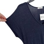 LA Made Blue Short Sleeve Jersey Knit Jumpsuit Size Small New Photo 3