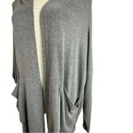 Young Fabulous and Broke Ottawa Oversized Women's Gray Hooded Sweater cardigan Size M Photo 4