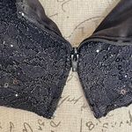 B Darlin B. Darlin Womens Blouse Crop Top Size 15 Sz 16 Sequined Lace Evening Prom Party Photo 9