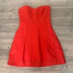 Revolve Red Strapless Dress  Photo 0