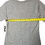 FILA Shirt Womens Large Heather Gray Rainbow Gradient Logo Graphic Tee T-Shirt Photo 8