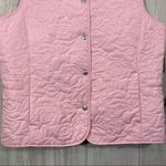 Liz Claiborne NEW  Liz Gold Embossed Floral Pink Vest size M Medium NWT Photo 2
