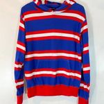 Brandy Melville RED WHITE & BLUE STRIPE HOODIE ONE SIZE Photo 0