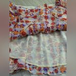Aerie  Chiffon Ruffle Wrap Mini Micro Skirt | Vibrant Floral | XL Photo 3