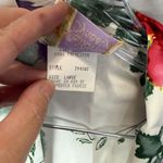 California Dynasty Vintage Floral Satin Robe and Sleep Dress Combo Size Large White Photo 4