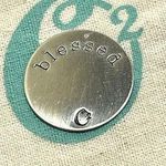 Origami Owl  Living Lockets BLESSED Back Disc Retired Photo 0