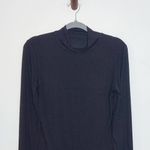 Mango Pop Black Long Sleeve Turtleneck Bodysuit NWT Size Large Black Bodysuit Photo 1