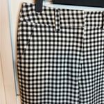 Boston Proper Black and White Gingham Ankle Pants Photo 4