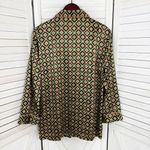 Victoria's Secret Victoria’s Secret Vintage Diamond Print Satin Sleep Pajama‎ Shirt Medium Photo 7