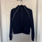 Spanx  AirEssentials Pique Full Zip Track Jacket Blue Size L Photo 1